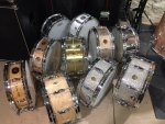 Gretsch snares as of February 2020.JPG